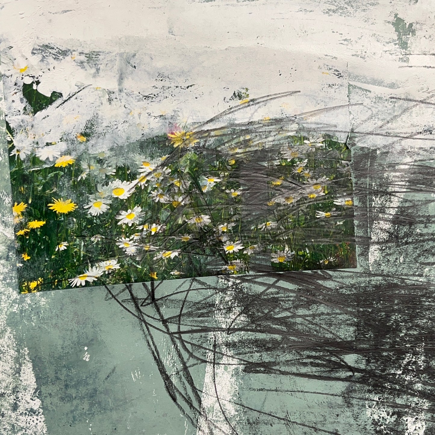 Original Mixed Media Abstract Modern Art Painting 24x36 "Troat" Signed