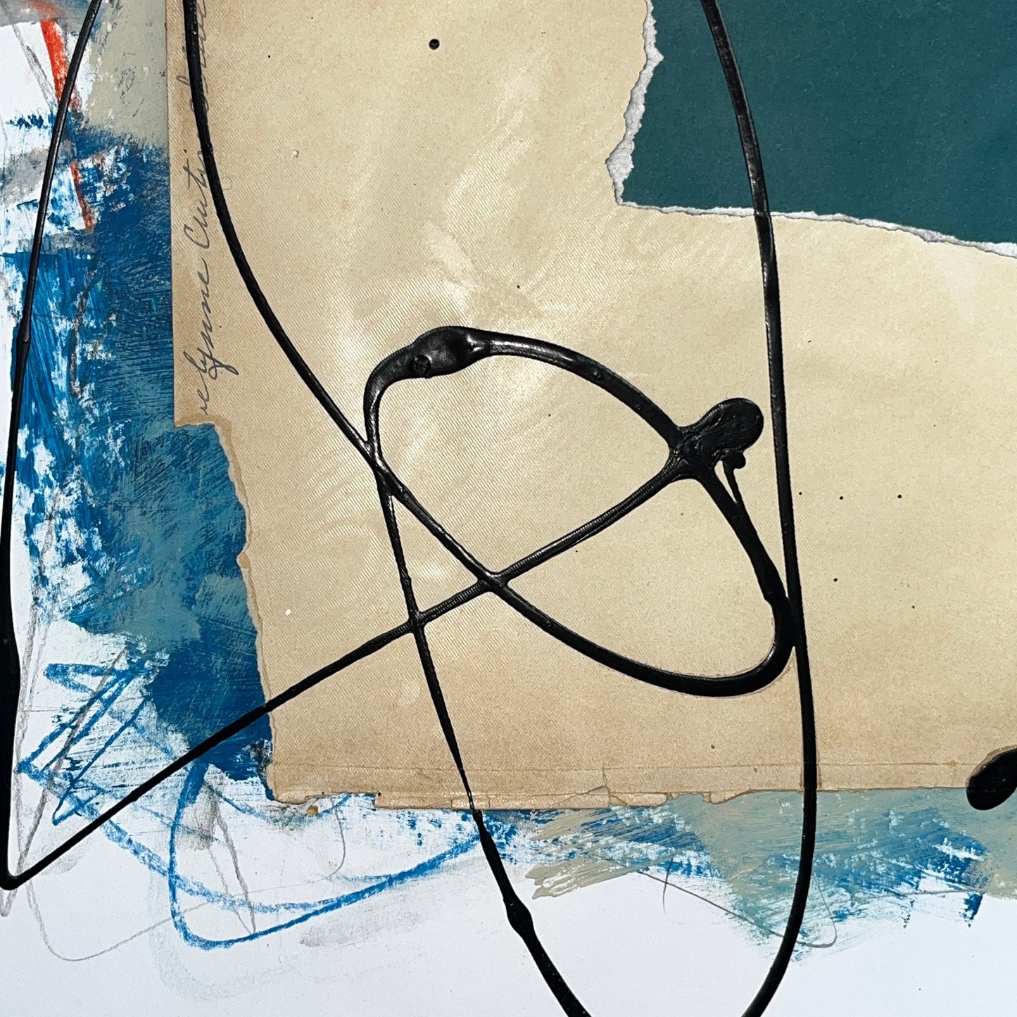 Original Mixed Media Abstract Modern Art Painting 18x24 "Polynia" Signed