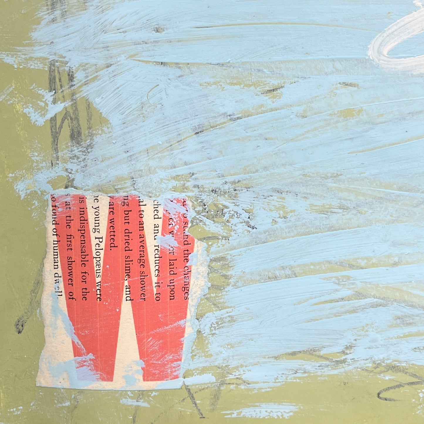 Original Mixed Media Abstract Modern Art Painting 18x24 "Unity W Atlanta" Signed