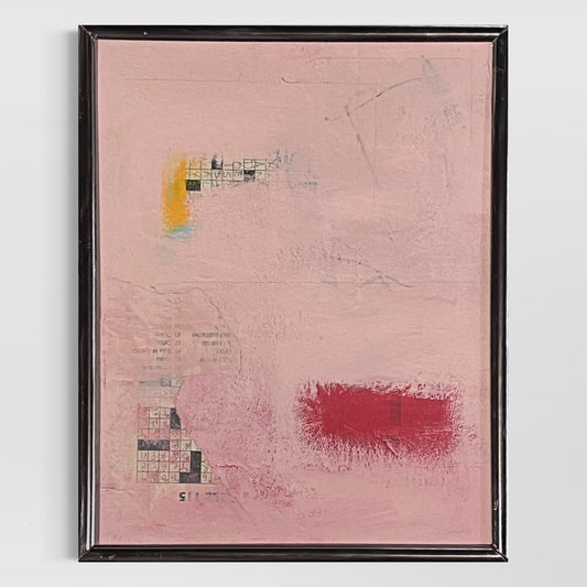 Original Framed Mixed Media Abstract Art Painting x10 “Interface” w/ COA