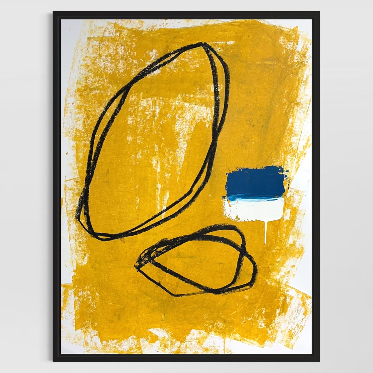 Original Mixed Media Abstract Modern Art Painting 18x24 "Translunary" Signed