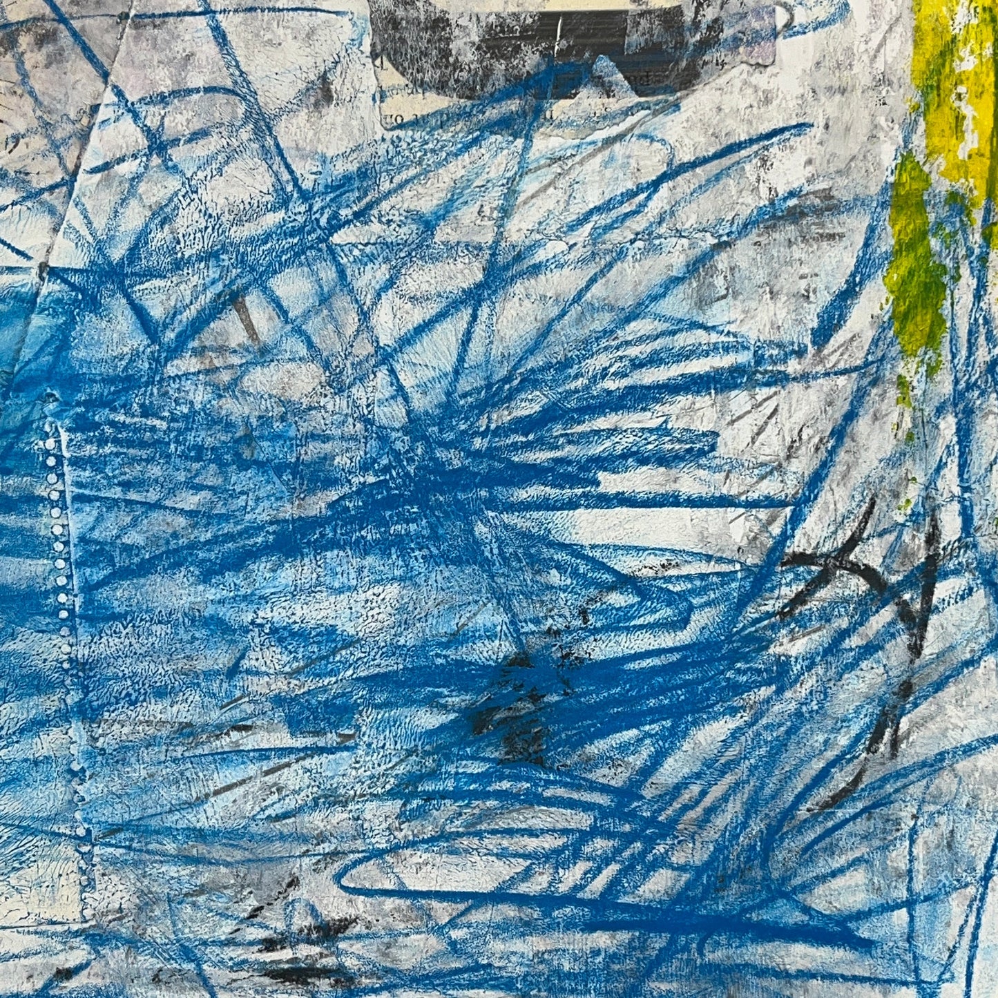 Original Mixed Media Abstract Modern Art Painting 18x24 "Tropism" Signed