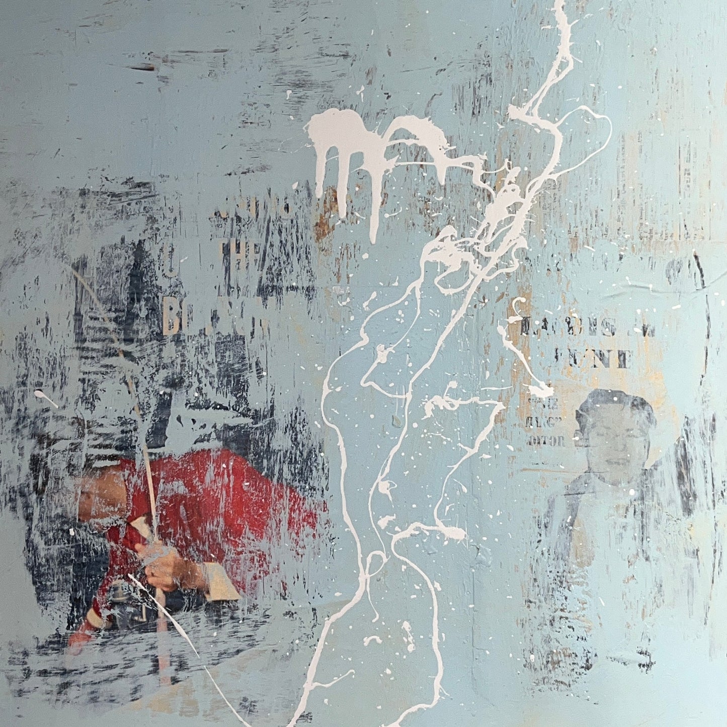 Original Mixed Media Abstract Modern Art Painting 18x24 "Irretiate" Signed