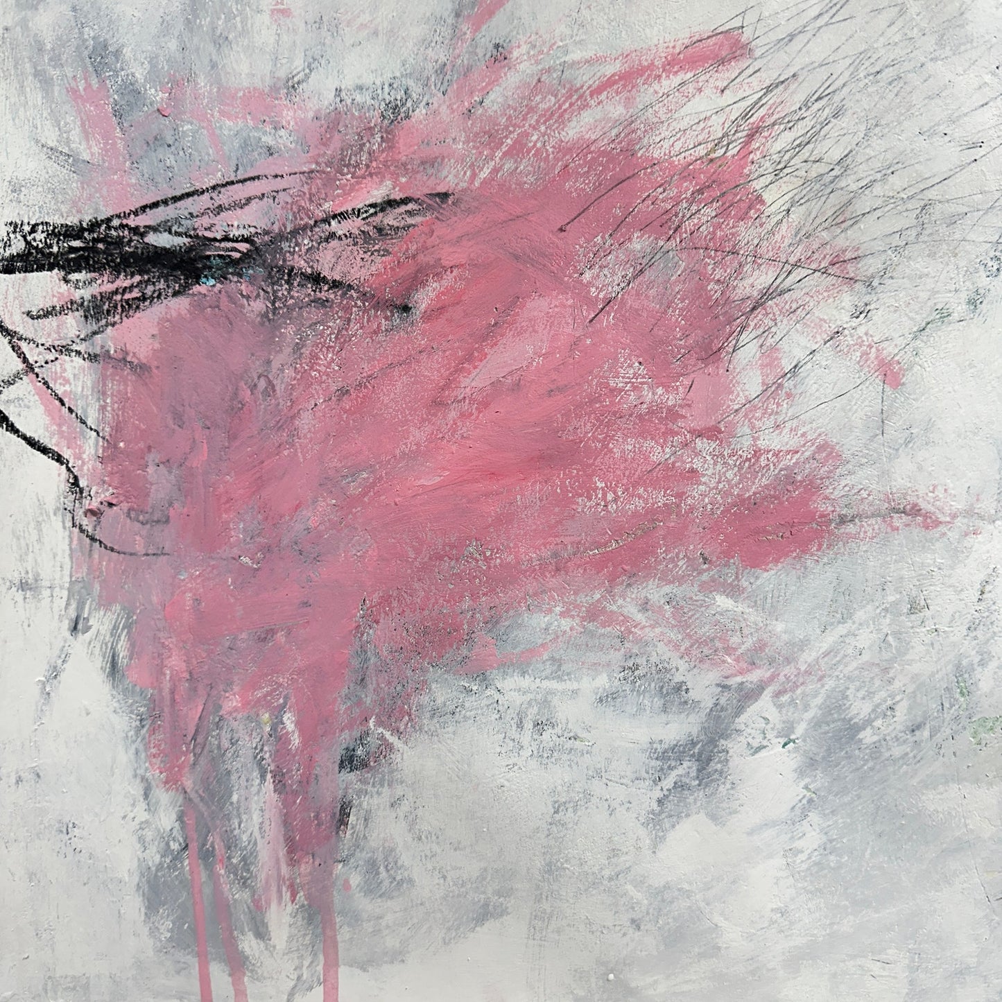 Original Mixed Media Abstract Modern Art Painting 18x24 "Hodden" Signed
