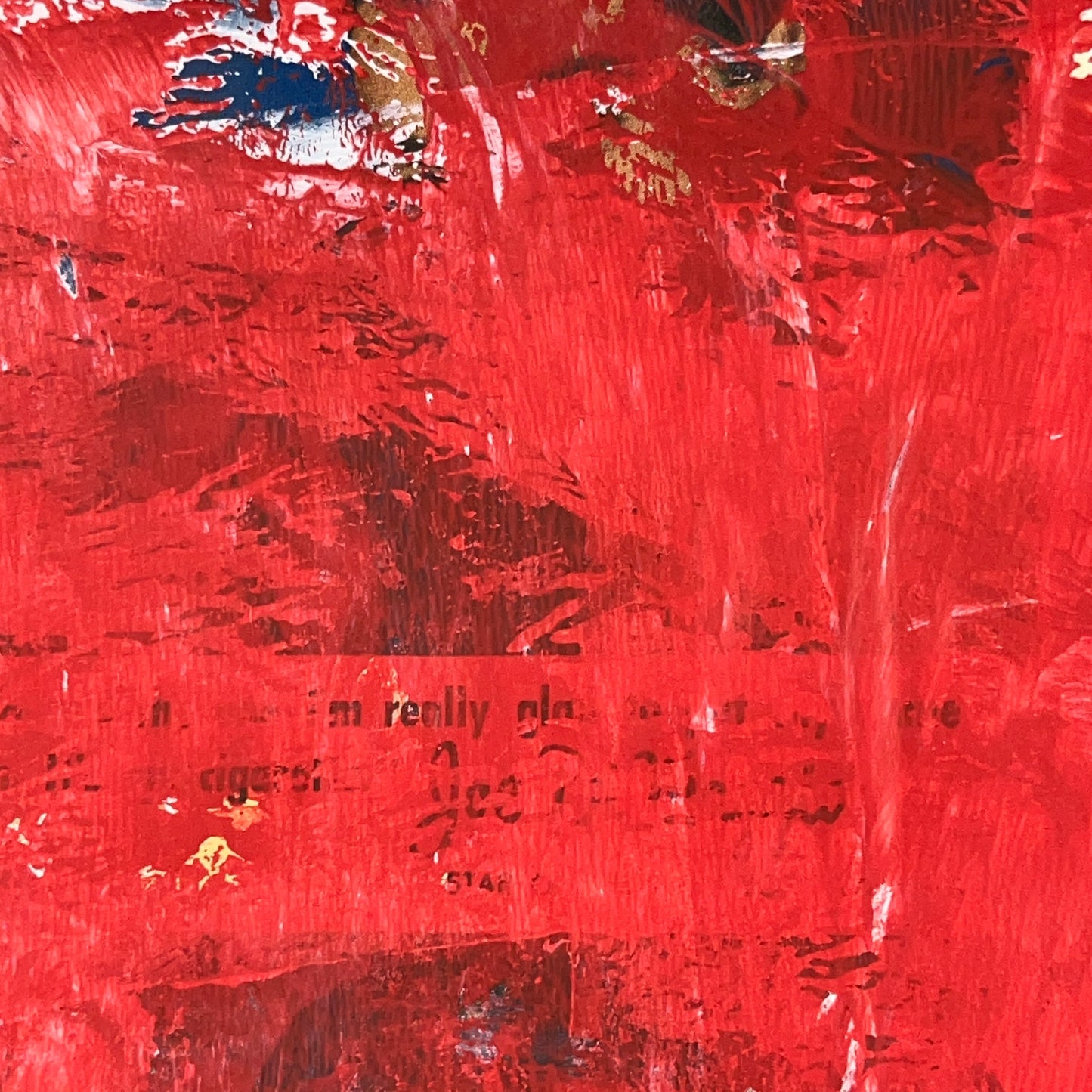 Original Mixed Media Abstract Modern Art Painting 24x36 "Whemmle" Signed