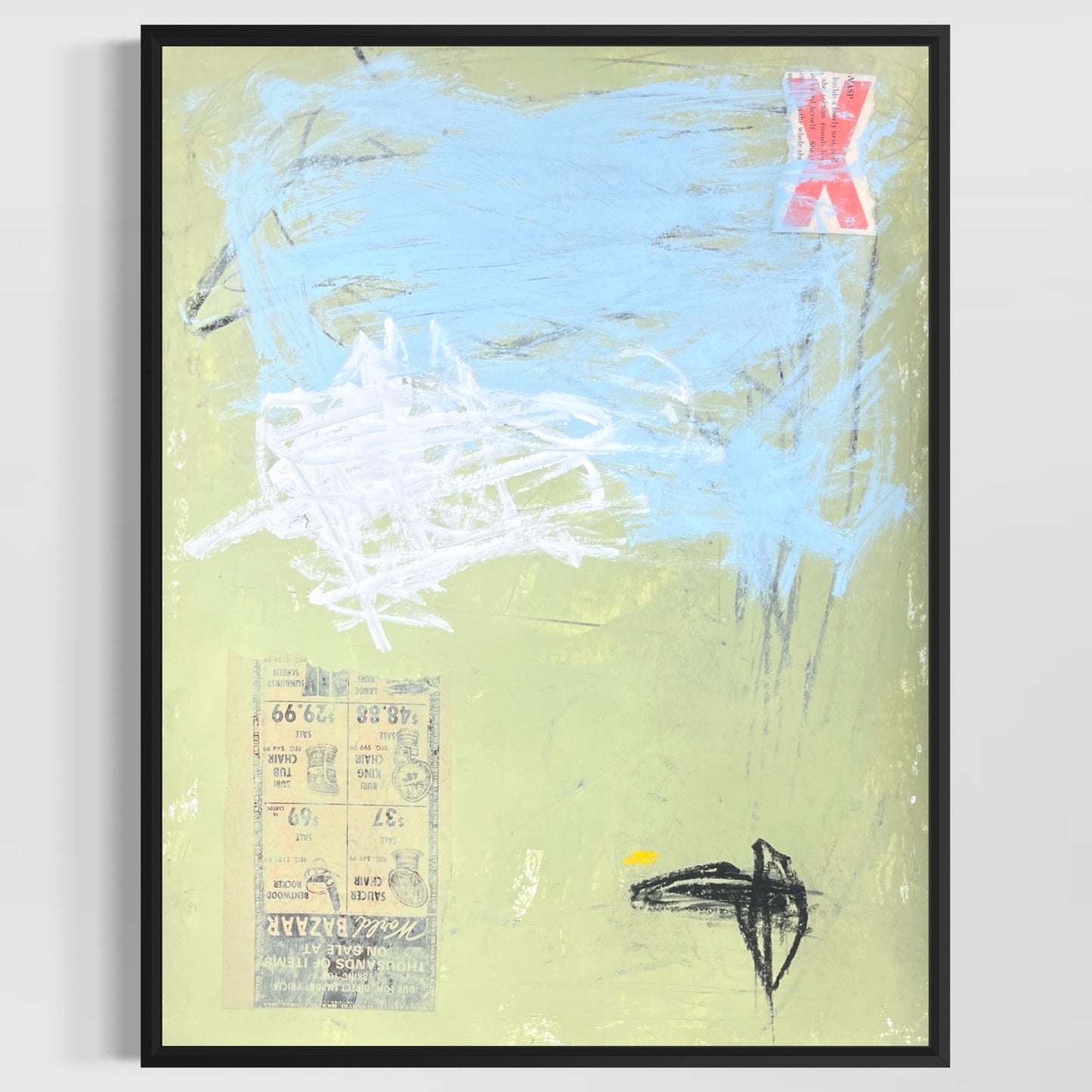 Original Mixed Media Abstract Modern Art Painting 18x24 "Unity X" Signed