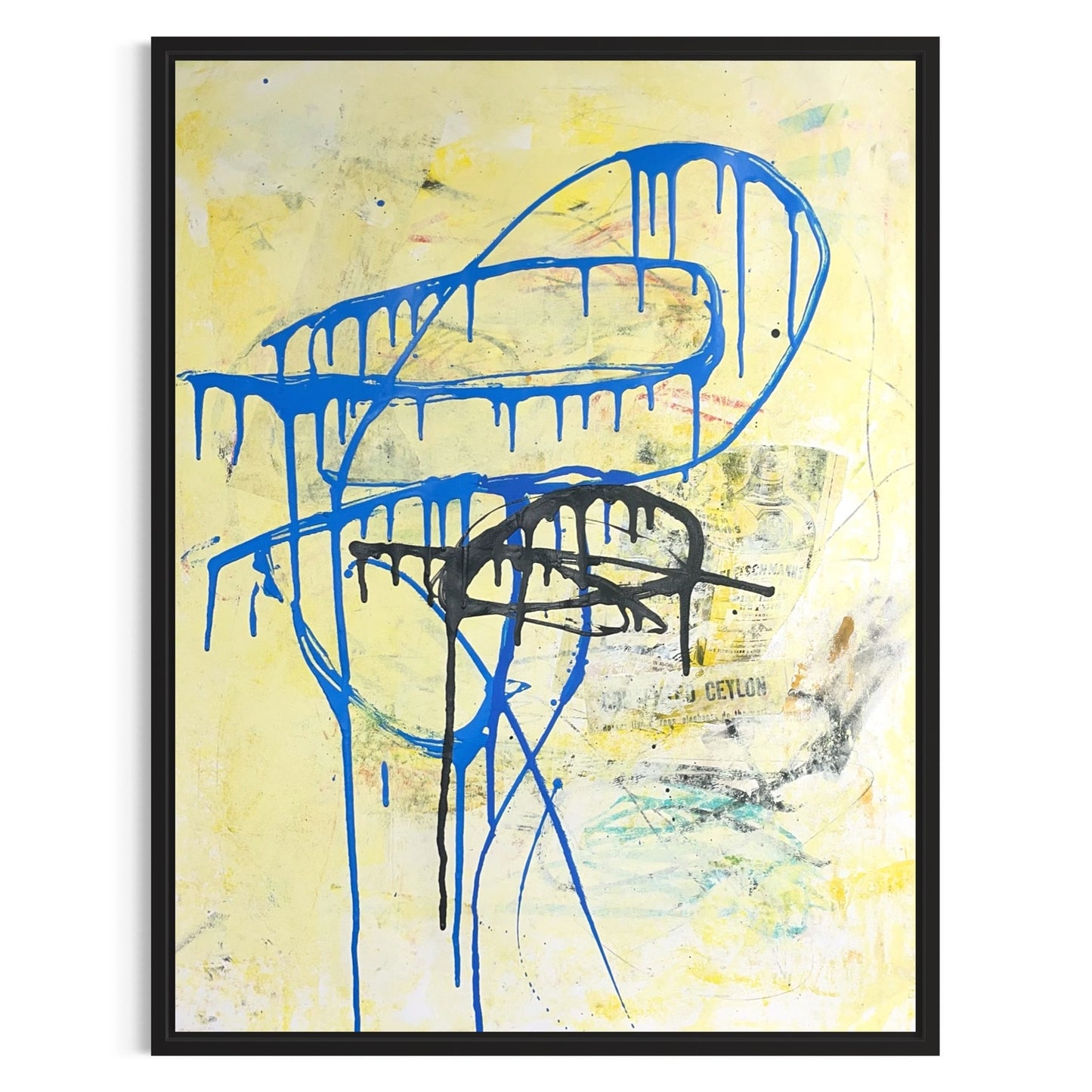 Original Mixed Media Abstract Modern Art Painting 18x24 "Vertant" Signed