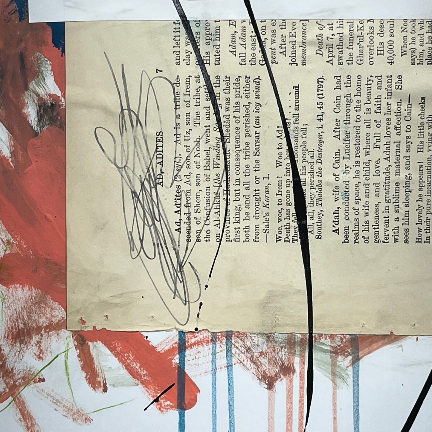 Original Mixed Media Abstract Modern Art Painting 18x24 "Vappa" Signed