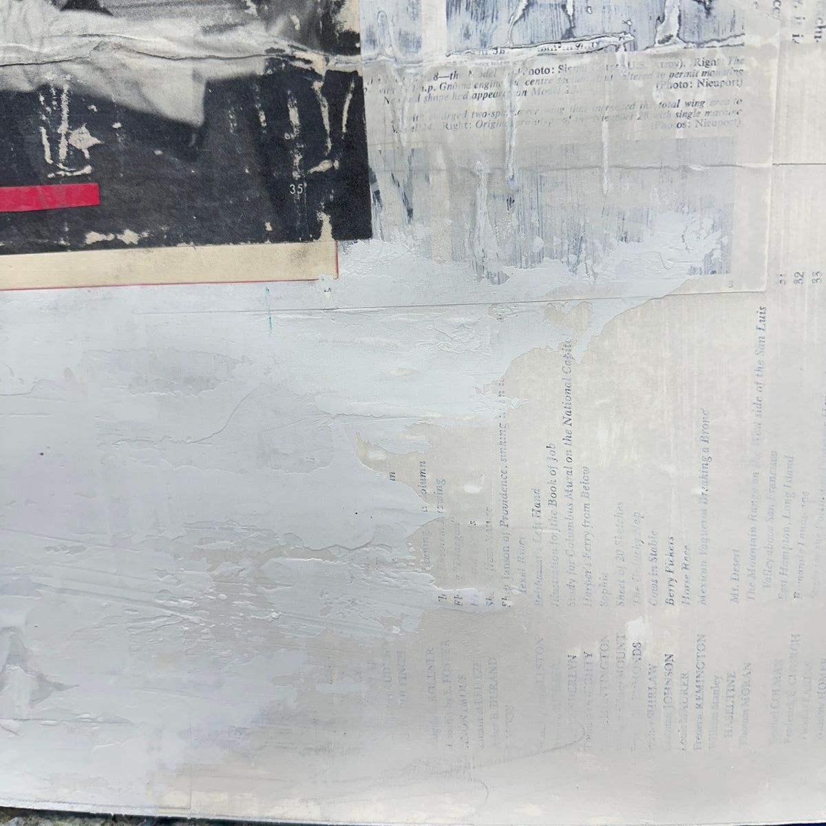 Original Mixed Media Modern Art Collage Painting 18x24 "Acapnotic" Signed