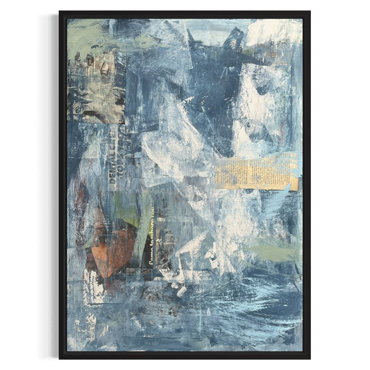 Original Mixed Media Abstract Art Painting 18x24 “Appendix" Signed