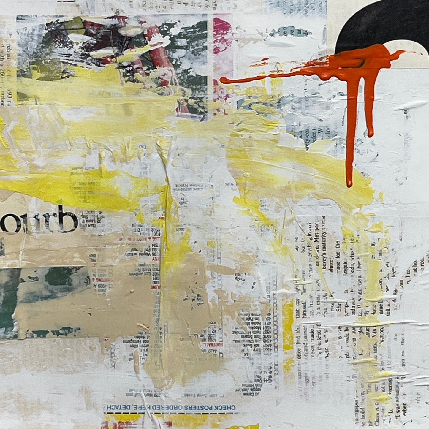 Original Mixed Media Abstract Modern Art Painting 18x24 "Bestiocracy" Signed