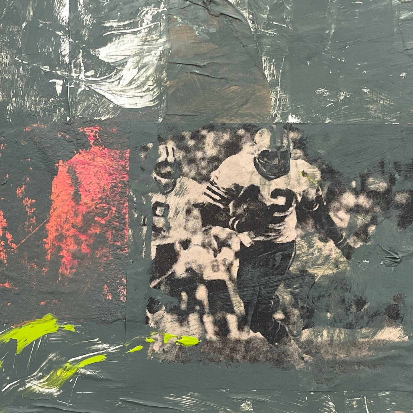 Original Mixed Media Abstract Modern Art Painting 18x24 "Imprimatur" Signed