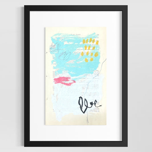 Original Abstract Modern Art Painting on Paper from 1875 Magazine #4 Signed