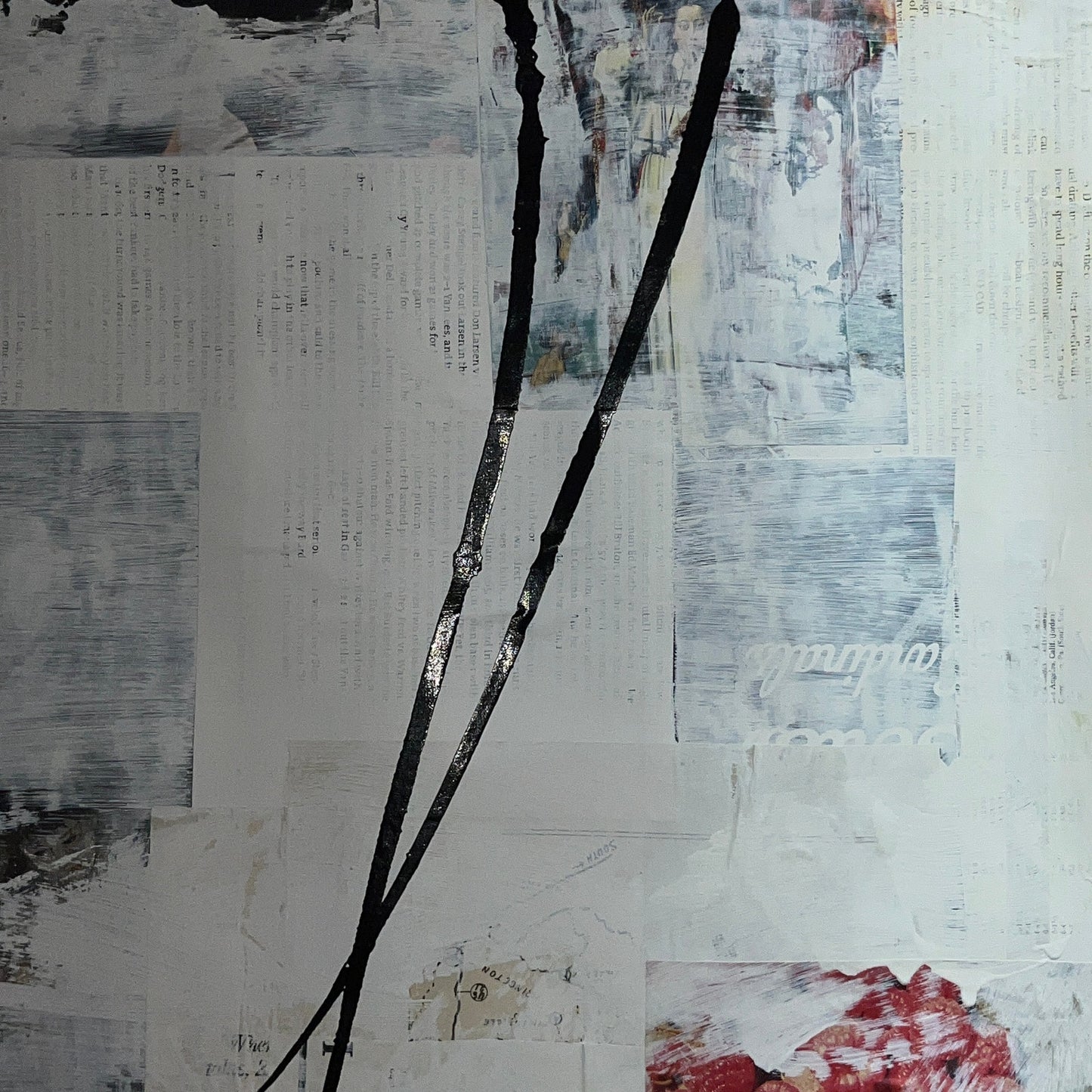 Original Mixed Media Abstract Modern Art Painting 18x24 "Polverine" Signed