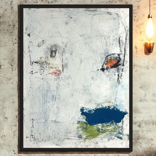Original Mixed Media Abstract Modern Art Painting 18x24 "Ferriferous" Signed