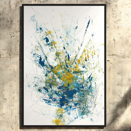 Original Mixed Media Abstract Modern Art Painting 24x36 "Kudu" Signed