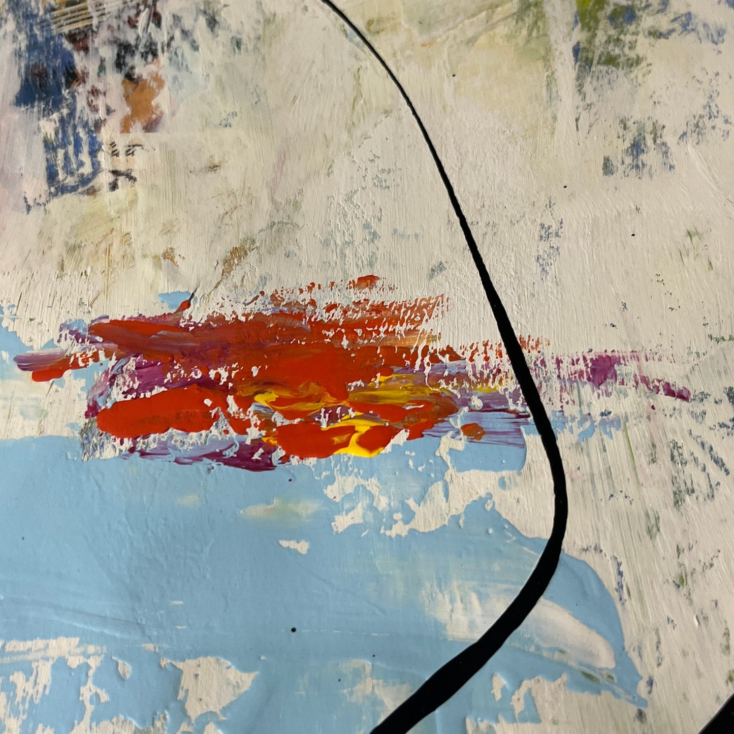 Original Mixed Media Abstract Art Painting 18x24 “Hydra-Matic" Signed