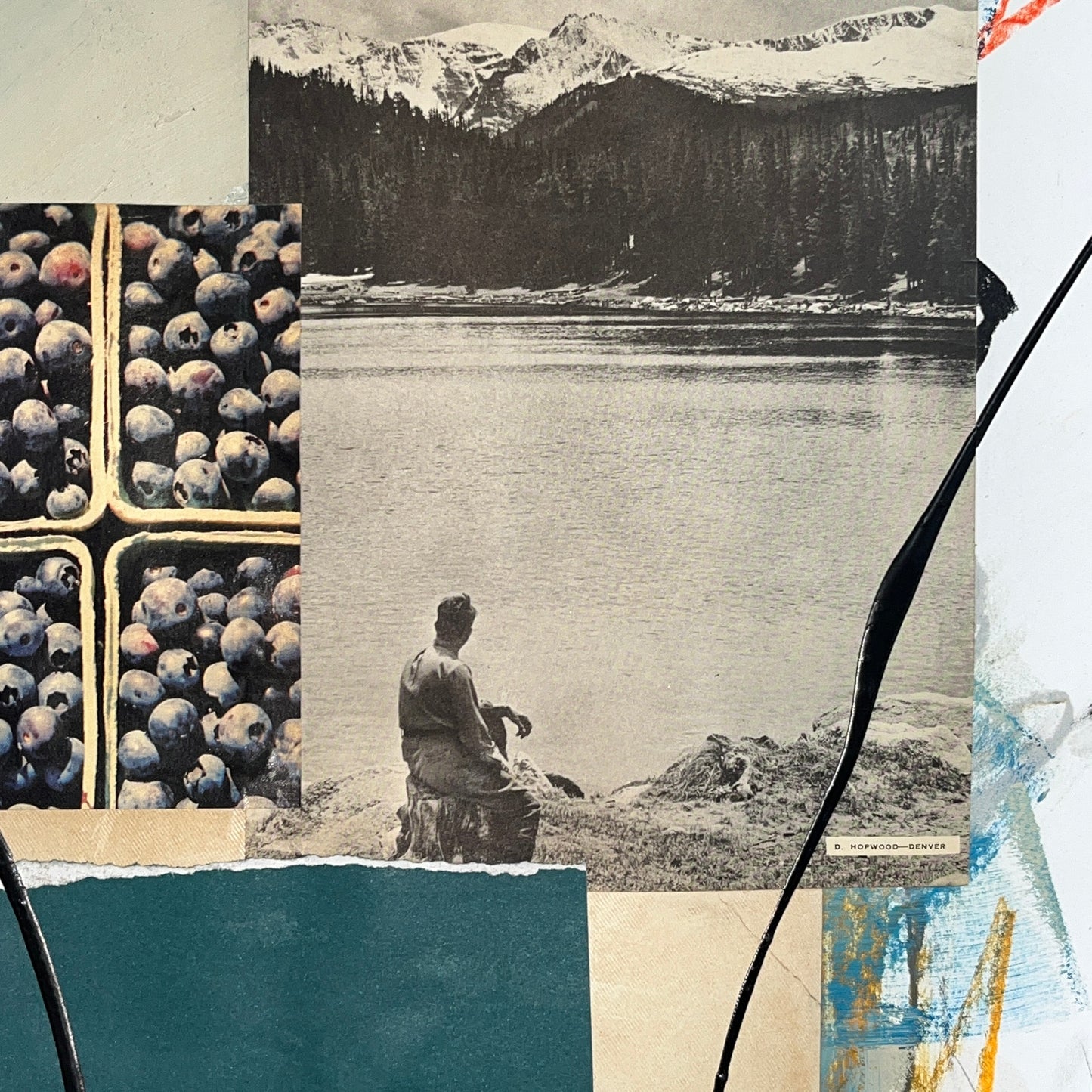 Original Mixed Media Abstract Modern Art Painting 18x24 "Polynia" Signed