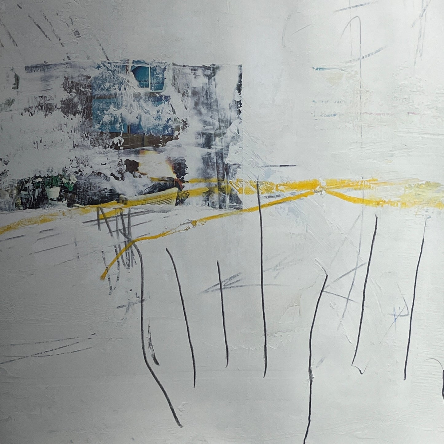 Original Mixed Media Abstract Modern Art Painting 18x24 "Nullibicity" Signed