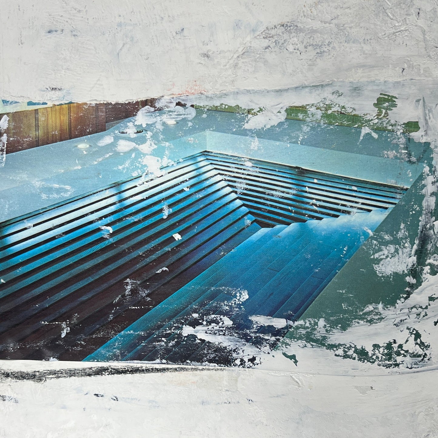 Original Mixed Media Abstract Modern Art Painting 18x24 "Pursuivant" Signed