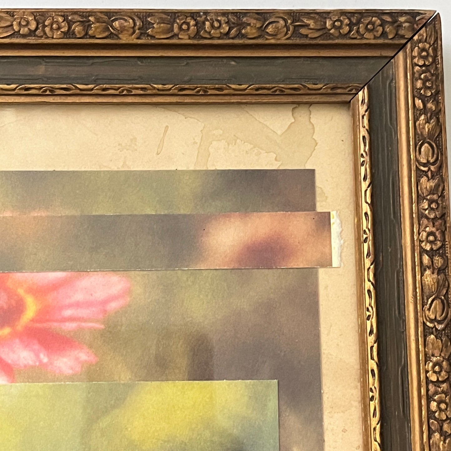 Original Mixed Media Modern Art Collage "Genesic" 11.5x16.5" Signed