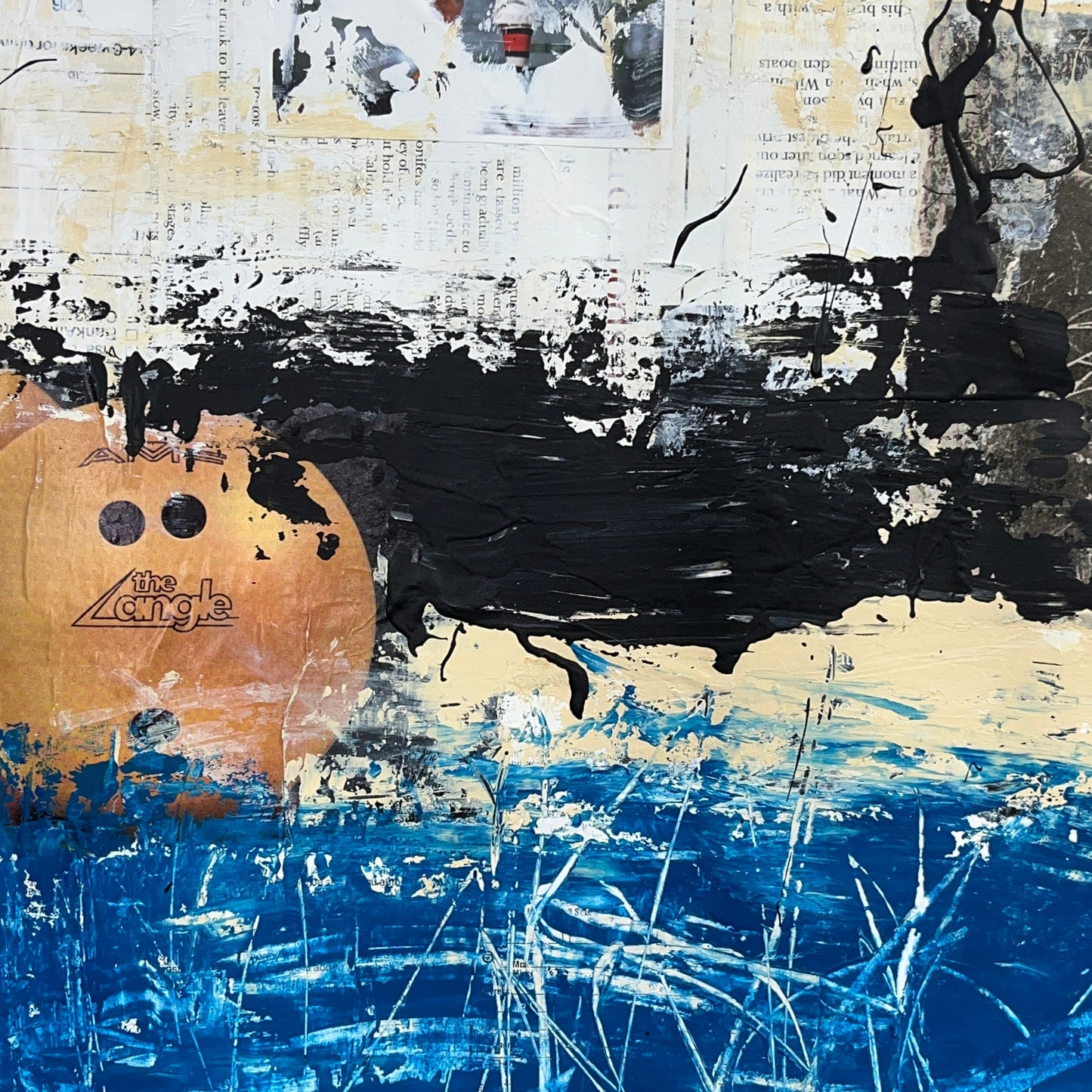 Original Mixed Media Abstract Modern Art Painting 18x24 "Arbuscle" Signed