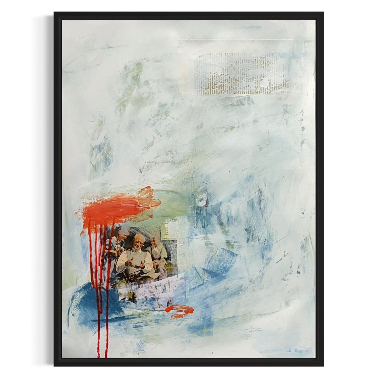 Original Mixed Media Abstract Art Painting 18x24 “Genera" Signed