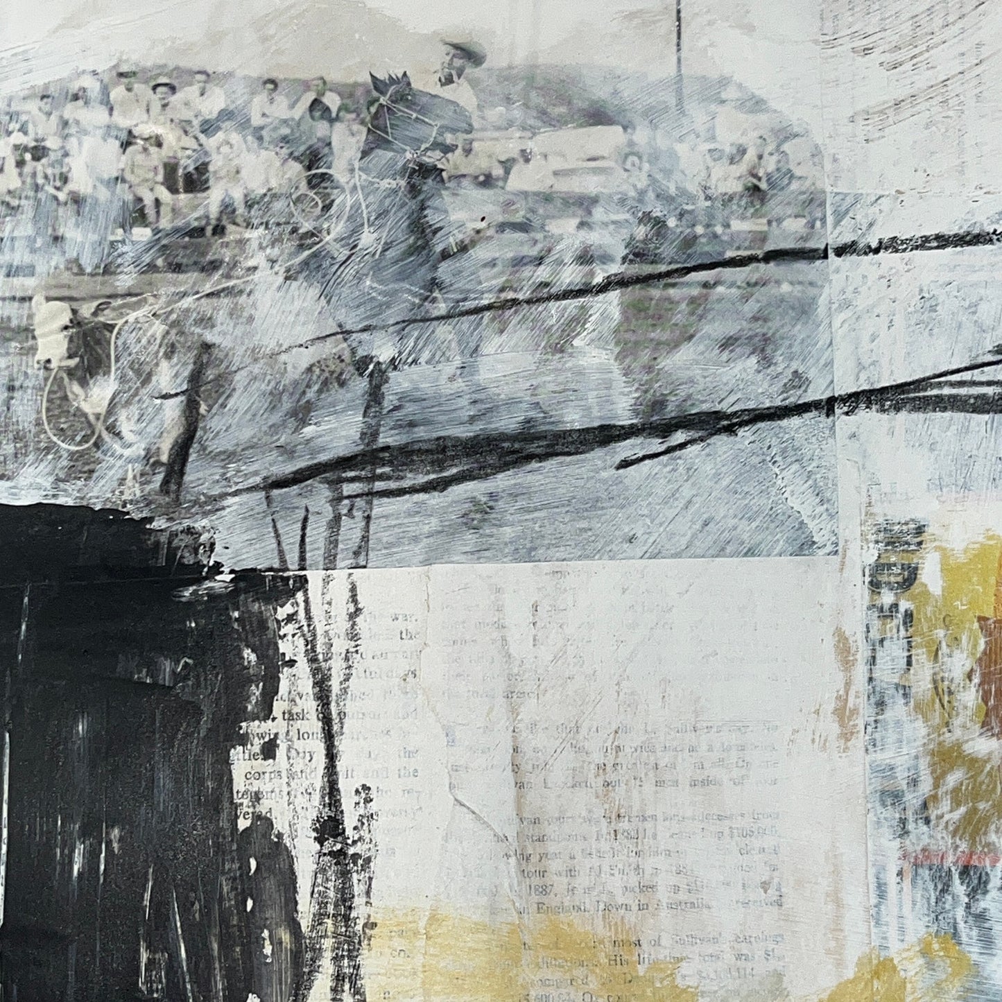 Original Mixed Media Abstract Modern Art Painting 18x24 "Unguiferous" Signed