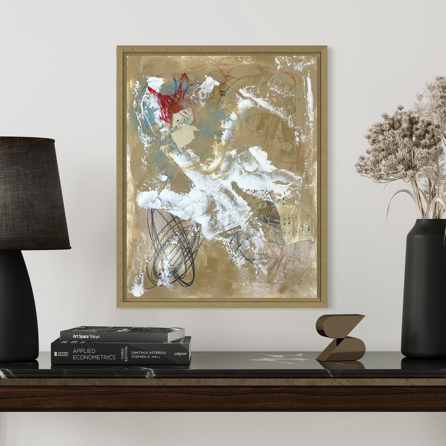 Original Mixed Media Abstract Art Painting 11x14 “Suburb Opera" Signed w/ COA