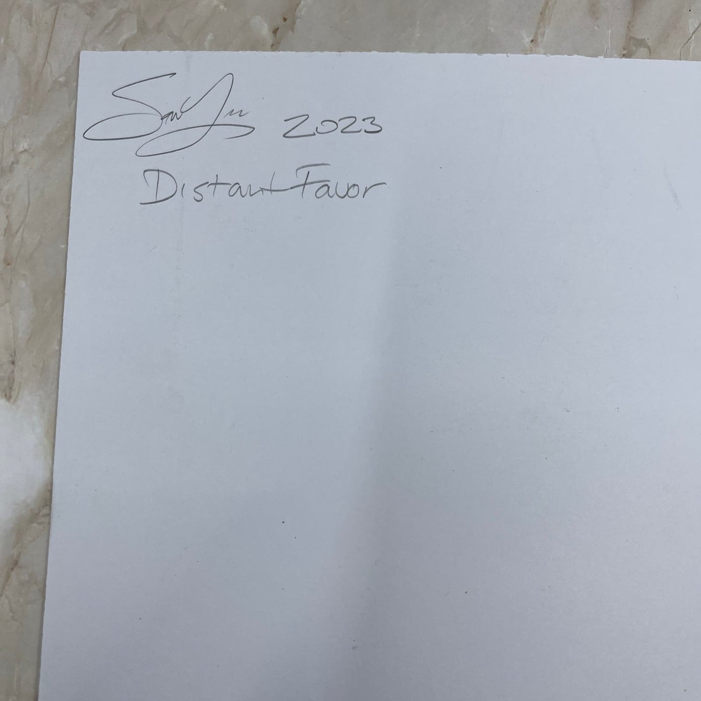 Original Mixed Media Abstract Art Painting 10x13.25 “Distant Favor" Signed